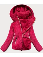 Dámska krátka červená bunda 2 v 1 (H1029-29)
