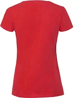 Fruit of the Loom Lady-Fit Iconic 195 T Dámske tričko z hrubej bavlny 16.1424 červené Fruit of the Loom Lady-Fit Iconic 195 T Dámske tričko z hrubej bavlny 16.1424 červené