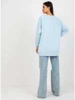 Dámska mikina EM BL 711 1.03X svetlo modrá - FPrice