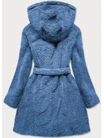 Svetlo modrá dámska bunda "baránok" (GSQ2229)
