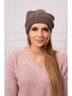 Dámska čiapka Nastia K373 mocca
