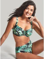 Dámska plavková podprsenka SW1642 Bali Full Cup Bikini Green with Leaves - Panache