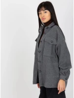 Dámska košeľa DN KS 4005.99P Tmavo šedá - FPrice