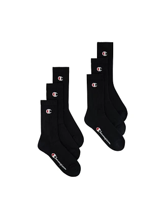 Champion 6-pack ponožky čierne U20005 KK001