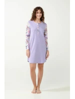 Vamp - Nočná košeľa Lavender Sweet s gombíkovou légou 21301 - Vamp