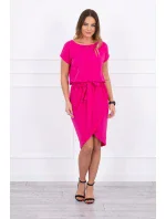 Šaty s obálkou dole fuchsiová Šaty s obálkou dole fuchsiová