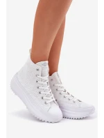 Wysokie Trampki Damskie Lee Cooper LCW-25-31-3461L Białe