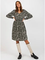 Šaty D73771M30365A v khaki farbe Šaty D73771M30365A v khaki farbe