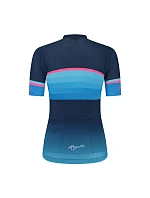 Dámske tričko Rogelli IMPRESS II v nebeskomodrej farbe s ružovými prvkami, veľkosť XL Dámske tričko Rogelli IMPRESS II v nebeskomodrej farbe s ružovými prvkami, veľkosť XL