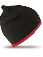 Result Headwear RC 046X Obojstranná pletená čiapka 28.046X čierna/červená