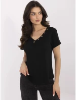 Blúzka DHJ BZ 25168.00 čierna