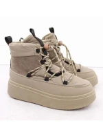 Dámske snežnice na platforme WOL280B Beige - Potocki