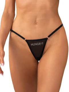 Dámske sexy tangá Violami Hungry black - Obsessive