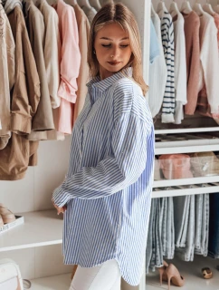 Dámske dlhé oversize tričko BLUSENA FashionStreet DY0456 v jednej veľkosti