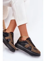 Skórzane Damskie Sneakersy Na Platformie Daniel Lopez Just Dare SS2D4001 Czarne