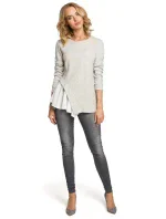 Dámska blúzka M333 Svetlo šedá - MOE