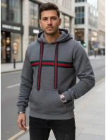 Pánska tmavosivá mikina FashionStreet BX5937