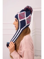 Dámska klapka na uši Eunika K322 navy blue