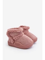 Dziecięce Śniegowce Na Rzep Różowe Unitia