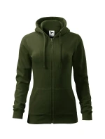 Trendy Zip mikina dámska vojenská