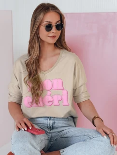 Dámska bavlnená blúzka CHERINO hnedá FashionStreet RY2830