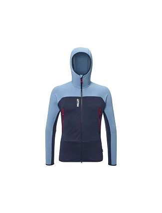 Pánska mikina MILLET Fusion Grid Hoodie M, modrá Pánska mikina MILLET Fusion Grid Hoodie M, modrá