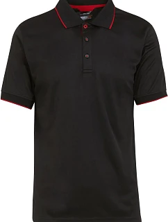 Regatta TRS 264 Piqué polokošeľa „Navigate“ 36.S264 čierna/klasická červená
