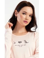 Dámske dlhé pyžamo Cat Dámske dlhé pyžamo Cat