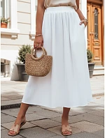 CISTAL II bavlnená sukňa biela FashionStreet CY0453 CISTAL II bavlnená sukňa biela FashionStreet CY0453