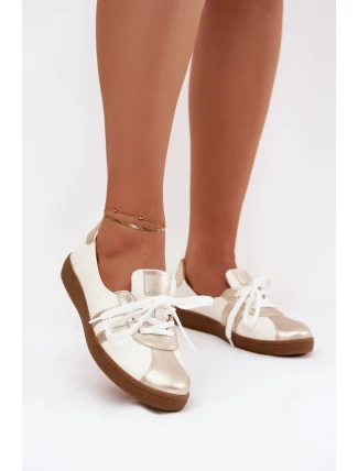 Kožené dámske barefoot topánky Zazoo N1341 white and gold Kožené dámske barefoot topánky Zazoo N1341 white and gold