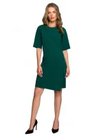 Dvojvrstvové šaty s predným dielom S326 - Stylove Dvojvrstvové šaty s predným dielom S326 - Stylove