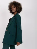 Dámska bunda DHJ MA 15556 tmavo zelená