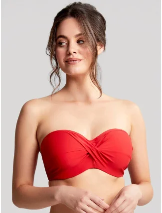 Dámsky vrchný diel plaviek Anya Riva Bandeau červené SW1303 - Panache Dámsky vrchný diel plaviek Anya Riva Bandeau červené SW1303 - Panache