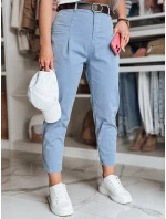 Dámske bavlnené nohavice CHINOSKA modré FashionStreet UY2559 Dámske bavlnené nohavice CHINOSKA modré FashionStreet UY2559