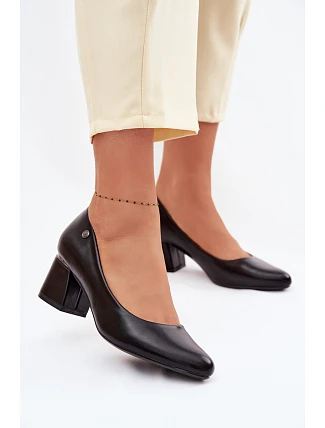 Lodičky na podpätku Vinceza 62292 Black Lodičky na podpätku Vinceza 62292 Black