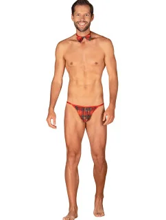 Pánsky set Mr Merrilo thong + motýlik - Obsessive