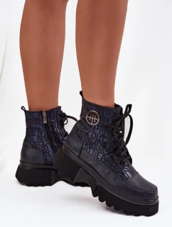 Topánky so širokou podrážkou model 222950 Vykročte štýlovo