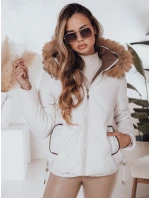 Dámska prešívaná zimná bunda COLDLIKE s kapucňou biela FashionStreet TY5002 Dámska prešívaná zimná bunda COLDLIKE s kapucňou biela FashionStreet TY5002