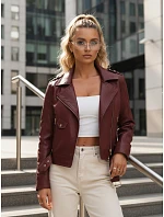 Dámska kožená bunda so zipsom ramones FashionStreet TY5649 Dámska kožená bunda so zipsom ramones FashionStreet TY5649