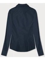 Koszula damska w srebrne paseczki granat (AWT0111) Koszula damska w srebrne paseczki granat (AWT0111)