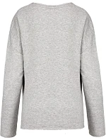 Kariban K 471 Dámska mikina oversize 20.K471 svetlosivá melírovaná
