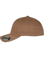 Flexfit 6277 6-panelová čiapka Flexfit Wooly Combed 55.6277 v farbe coyote brown
