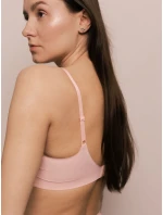 Jednoduchá košeľová podprsenka ružová - Julimex