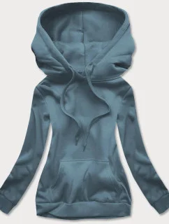 Šedomodrá dámska tepláková mikina (W02-09