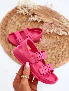 Klapki Dziecięce Lekkie Z Klamrami BIG STAR NN374545 Fuksja