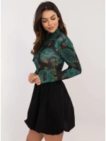 Šaty DHJ SK 19959.35 čierno-zelené