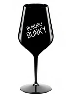 BUBUBUBLINKY - černá nerozbitná sklenice na víno 470 ml BUBUBUBLINKY - černá nerozbitná sklenice na víno 470 ml