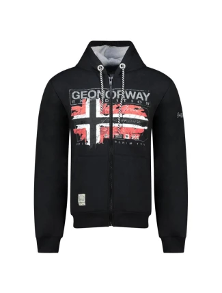 Geografické Nórsko Mikina Grusty DB 100 M WZ3083H/GN-Black pánske