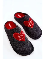 Domowe Papcie Big Star KK276019 Czarno-Czerwone