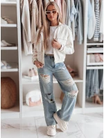 Dámske džínsové nohavice s dierami NOWISTA modré FashionStreet UY2426